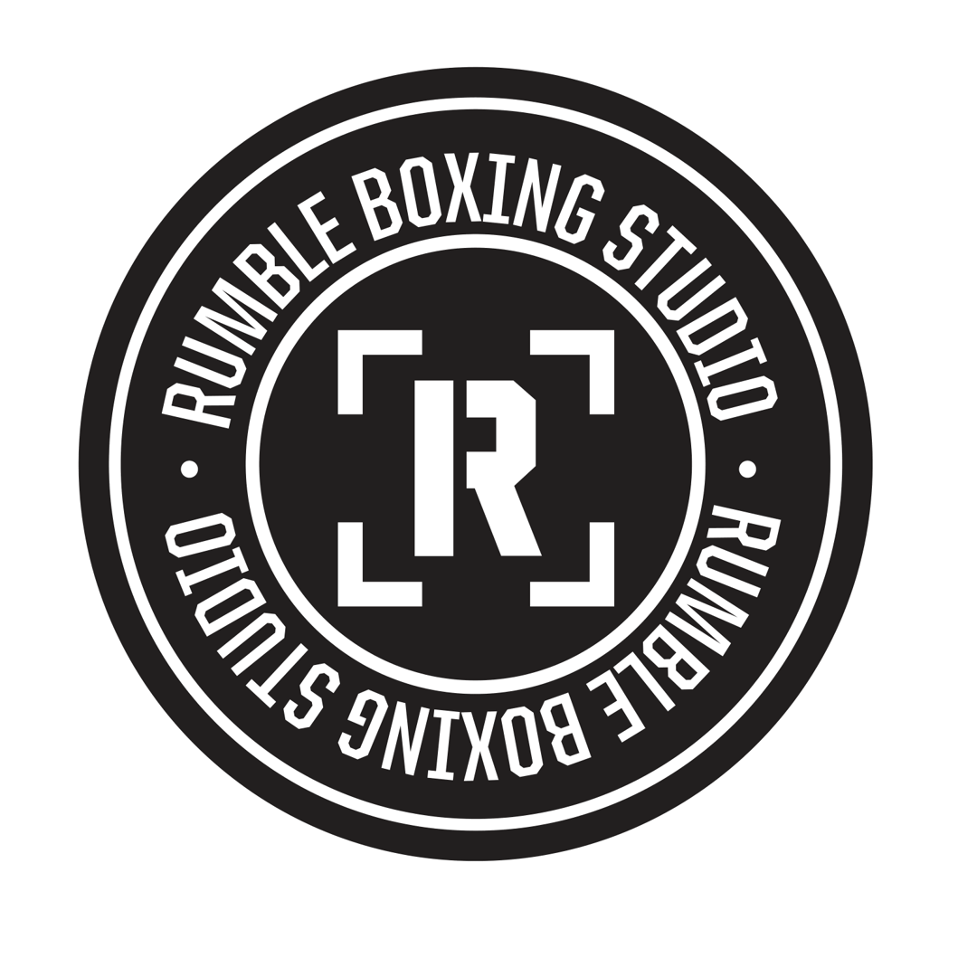 White circle with Rumble Studio logo